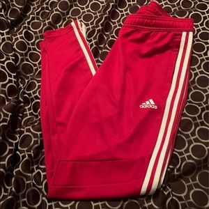 Red Adidas Track Pants